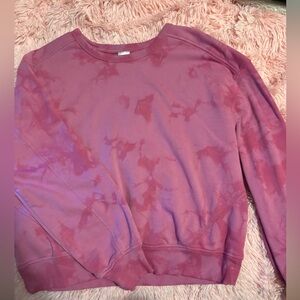 Purple/Pink tie dye cropped crewneck! Size large.